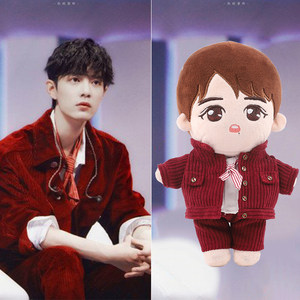 肖战娃娃衣服我们的歌肖战同款20cm娃娃外套衬衣裤子领带红色灯芯