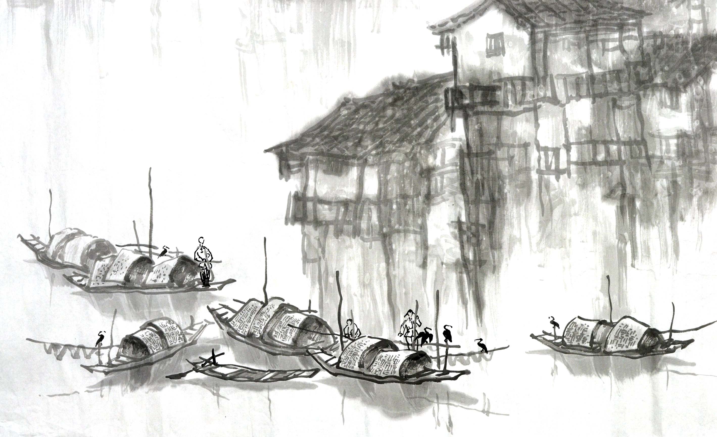 田育平 《江南烟梦》