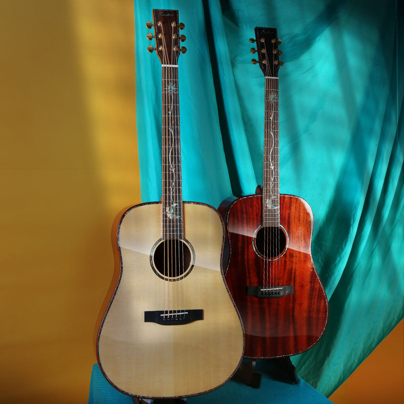 安德鲁民谣全单板吉他41寸进阶初学者女男生演奏专用吉他面单亮光