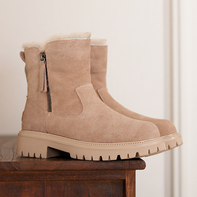 雪地靴女羊毛
