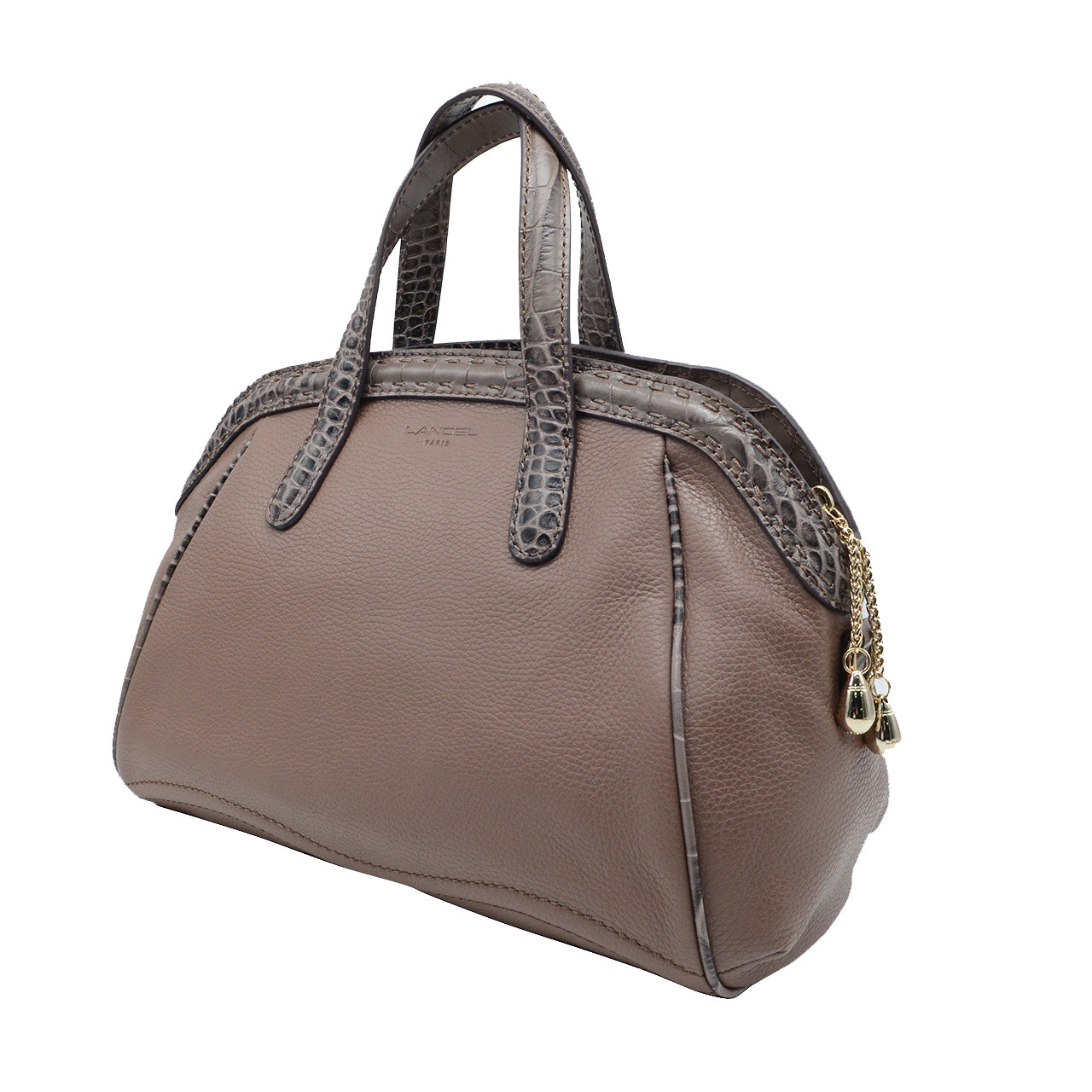 [9.9新未使用]兰姿女士牛皮单肩手提包