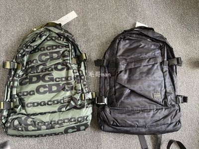 CDG 春夏联名限定吉田轻量化背包字母弹幕男女尼龙双肩包书包背包
