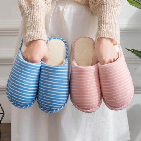 棉拖鞋女冬季室内情侣家居家用防滑厚底保暖月子鞋情侣2019拖鞋男