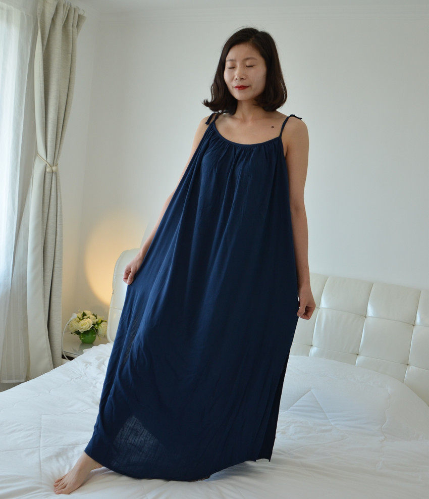 热销长睡裙女夏 超长 可外穿