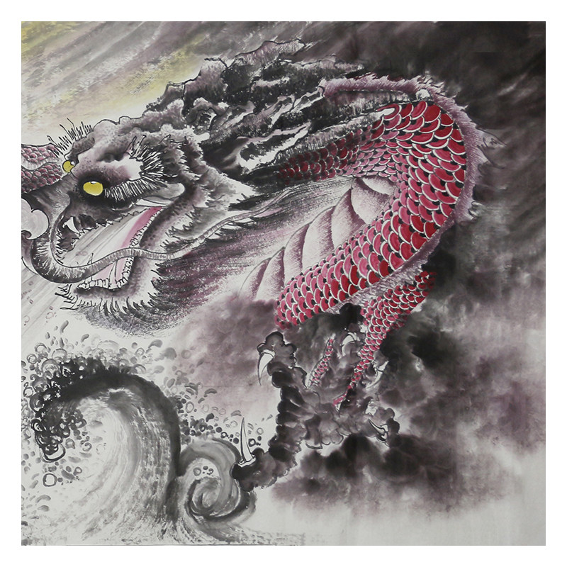 陈天祥《龙腾盛世》178x69cm