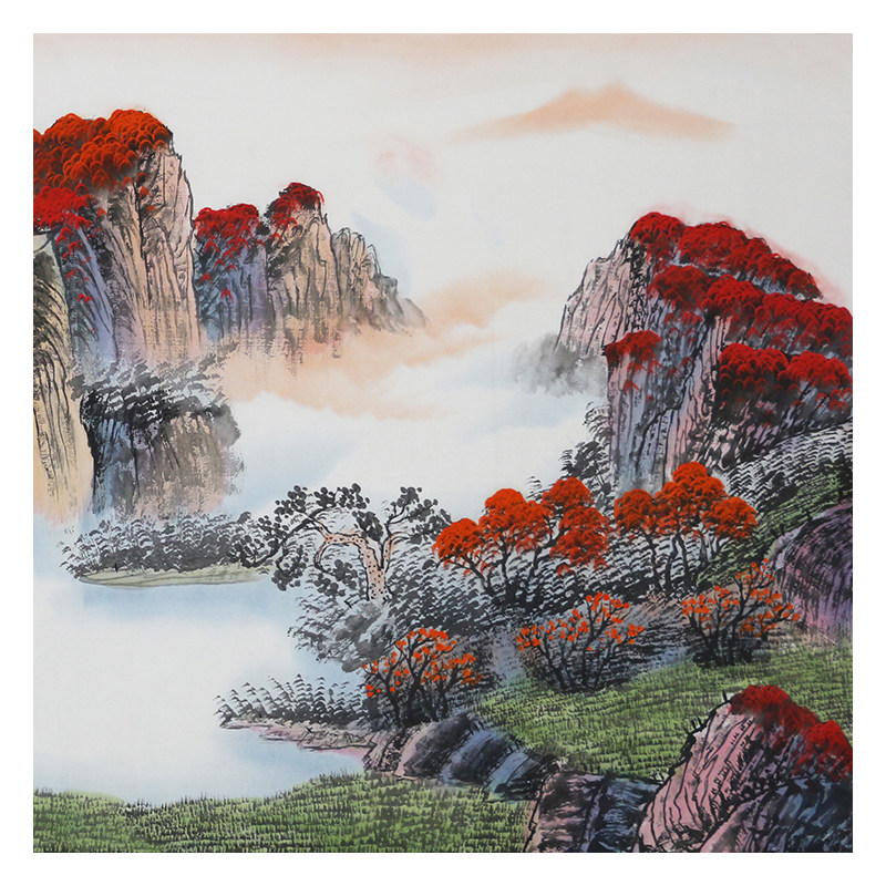 周雪桂《鸿运天成》136x70cm