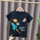 27kids品牌童装纯棉卡通图案儿童短袖T恤衫 2024年夏季男宝宝衣服