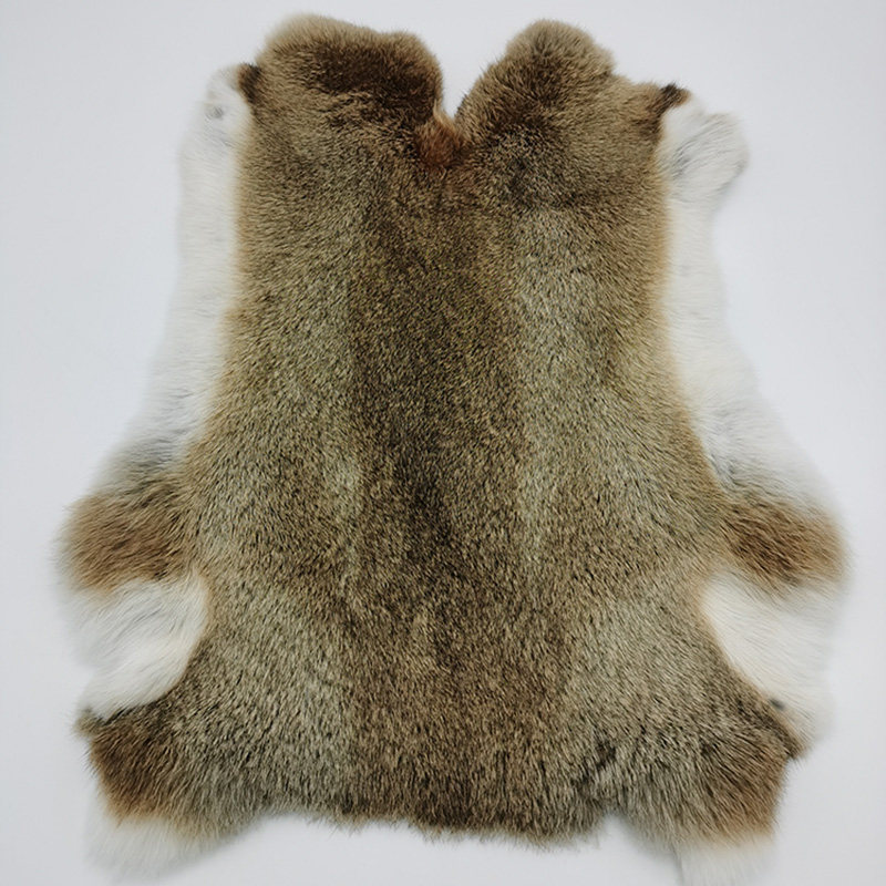 包邮兔皮整张獭兔毛皮料獭兔毛diy饰品护膝座垫兔子皮毛整张布料