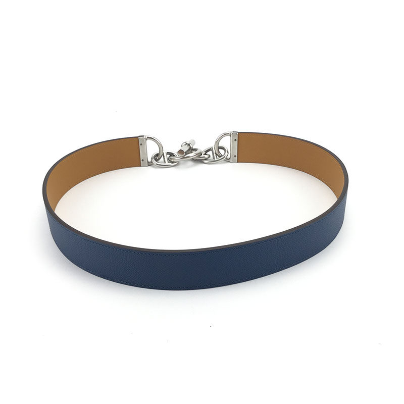 [9.9新]爱马仕hermes中性未使用猪鼻子腰带