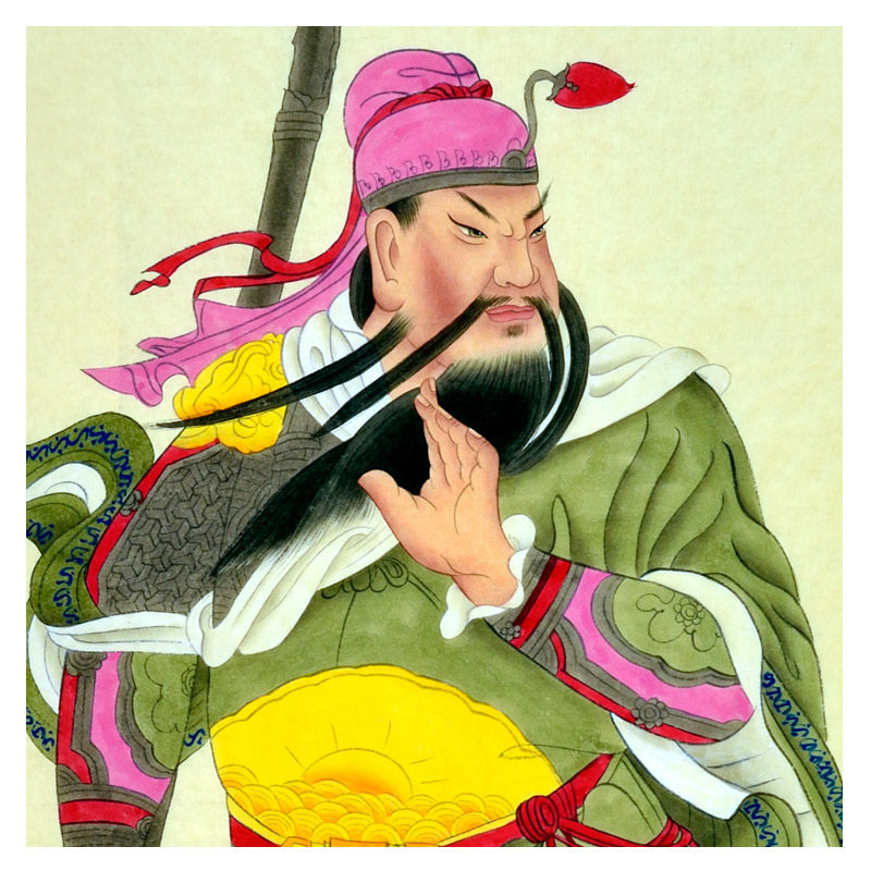 周富生《忠义千秋》四尺国画