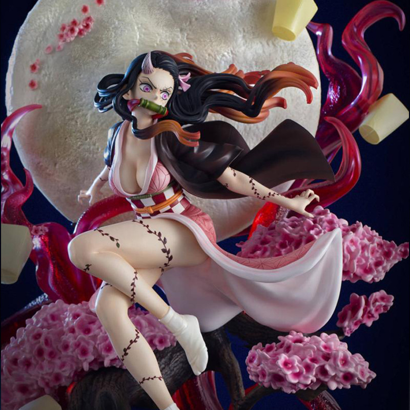 鬼灭之刃灶门祢豆子手办爆血弥豆子周边二次元动漫gk模型摆件