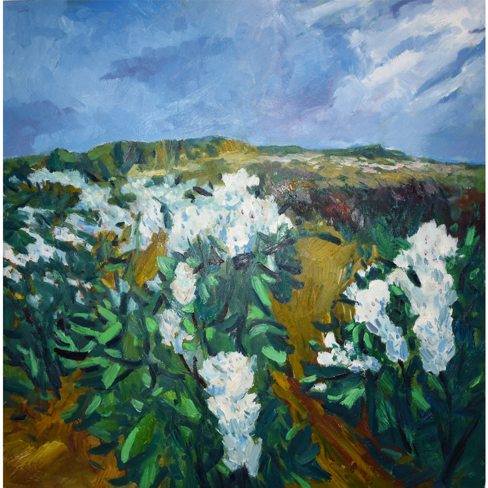 方有明油画《山花》大尺幅/原作收藏