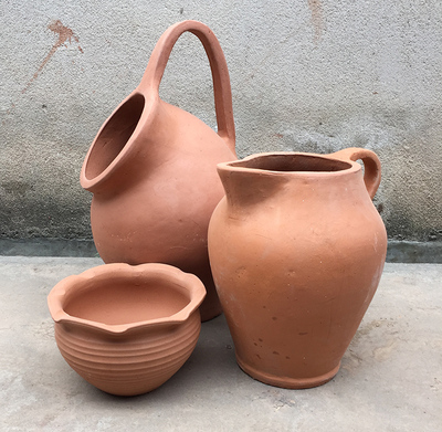 特价花盆景观陶罐手工土陶红泥烧制陶罐酒店别墅传统装饰落地花瓶