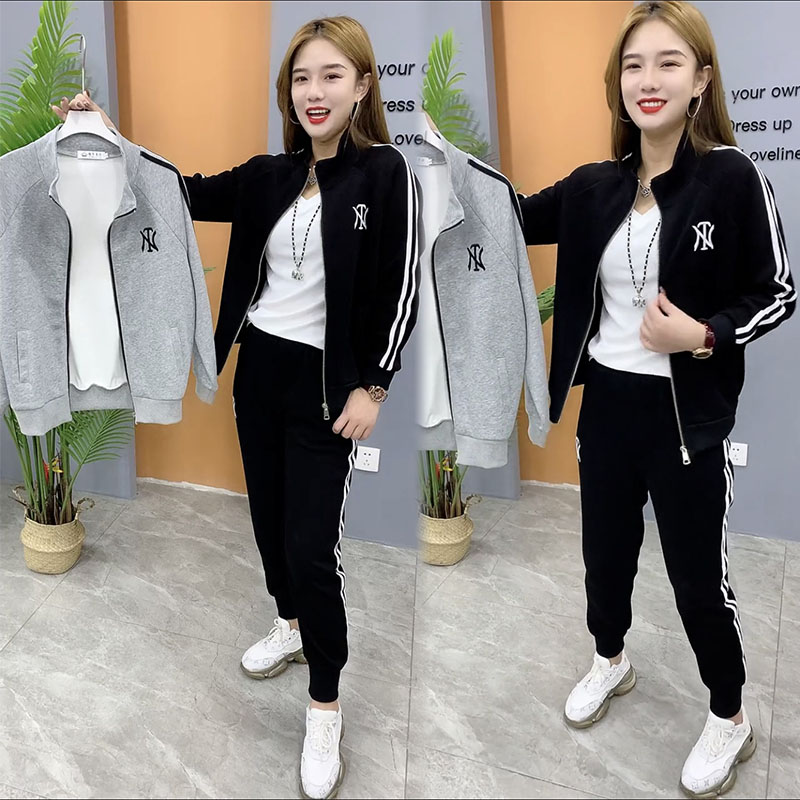 热销休闲运动套装女秋九分裤两件套