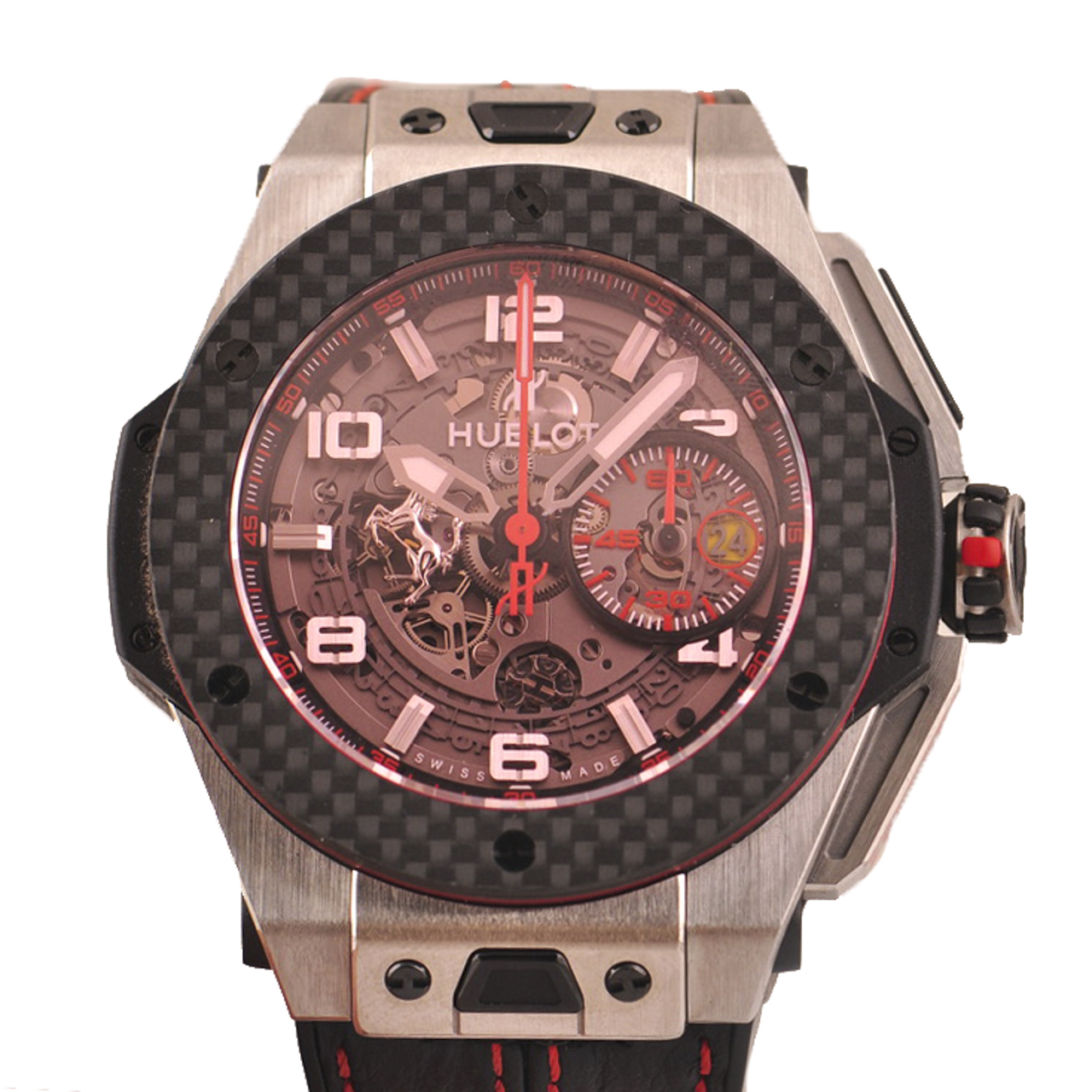 [9.5新]宇舶 法拉利 限量 碳纤维自动 计时 男表