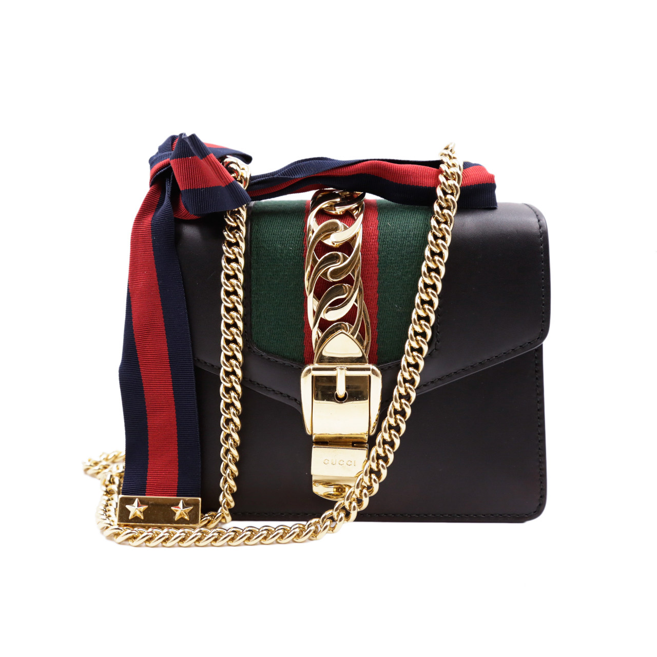 [9.5新]古奇guccisylvie系列小号女士单肩包