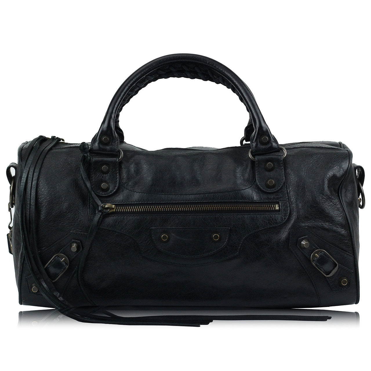 [9.0新]巴黎世家balenciaga女士classic twiggy羊皮手提肩背包