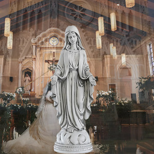 圣母石膏头像图片