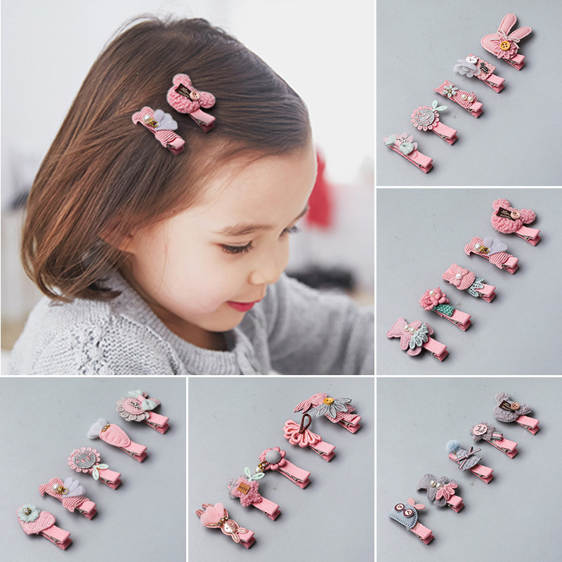儿童发夹女韩版公主可爱儿童鸭嘴夹小女孩头发夹卡花发卡头饰夹子