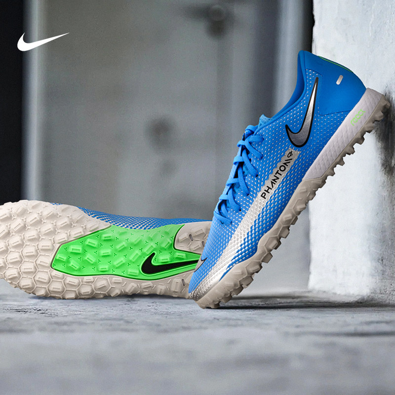 nike耐克男子次高端react缓震phantomgttf碎丁足球鞋