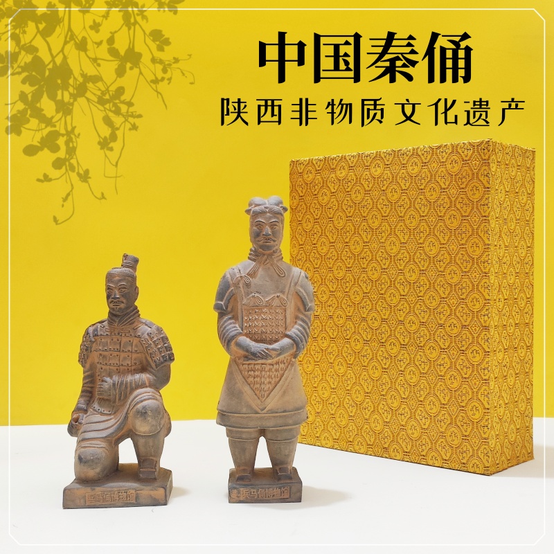 兵马俑摆件西安旅游纪念品陕西特色工艺品酒店装饰摆件出国送老外