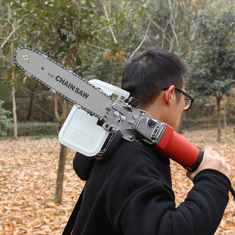 角磨机改电锯改装电链锯电锯家用木工多功能支架角磨锯小型伐木锯