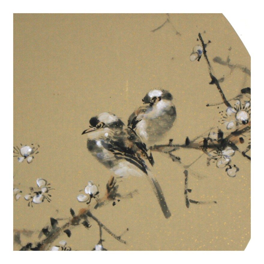 夏淑君《双栖图》当代花鸟画家