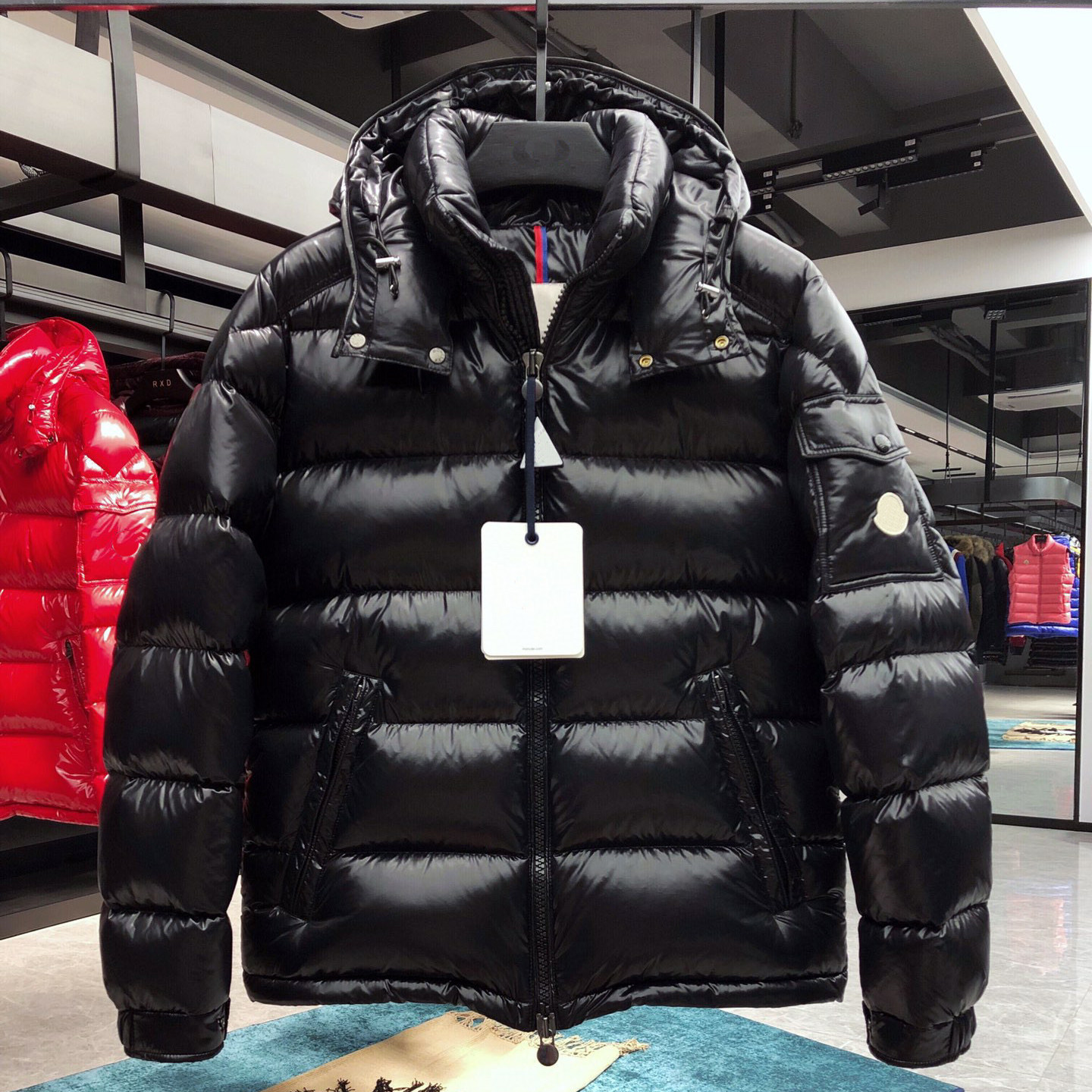 蒙口大王超高端maya系列 经典款男士黑色加厚保暖羽绒服情侣外套