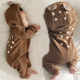 婴儿加绒连体衣新款0-3岁男女宝宝纯棉衣服小鹿爬服
