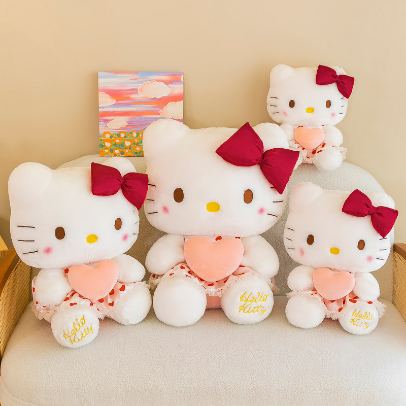hellokitty公仔凯蒂猫咪毛绒玩具哈喽布偶娃娃女孩抱着睡生日礼物