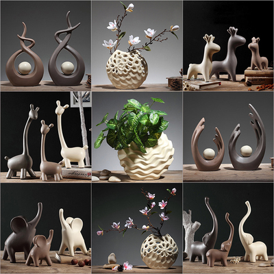 家庭装饰品摆件酒柜家居客厅电视柜创意玄关现代卧室房间家装摆设