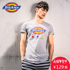 Dickies情侣款夏男装经典logo印花 纯棉圆领短袖T恤162M30EC28