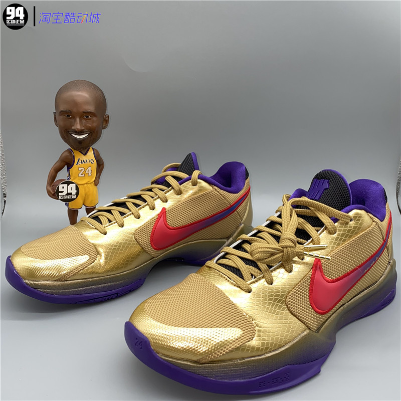 undefeated x nike kobe 5 科比5zk5 名人堂紫金篮球鞋da6809-700