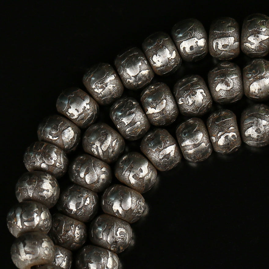 和平寺 新品108颗天铁真言佛珠 念珠 藏式玛瑙佛头 佛法加持