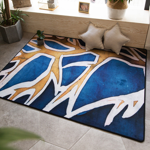 北欧风客厅地毯榻榻米沙发茶几毯创意现代简约卧室床边地垫可定制