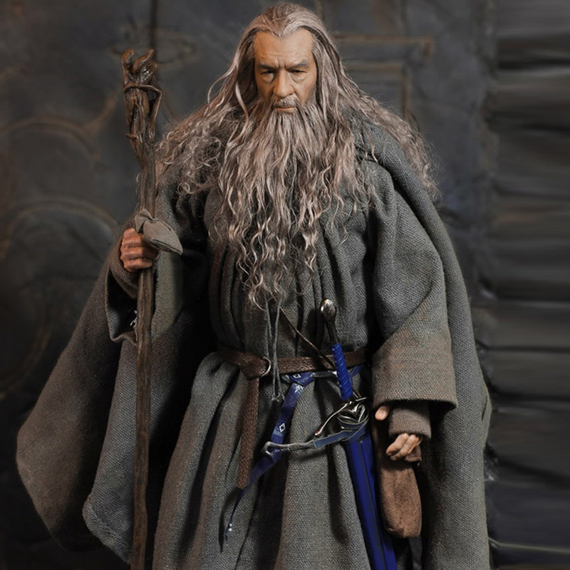 指环王人偶_asmus toys魔戒指环王 灰袍甘道夫 巫师1/6可动人偶手办