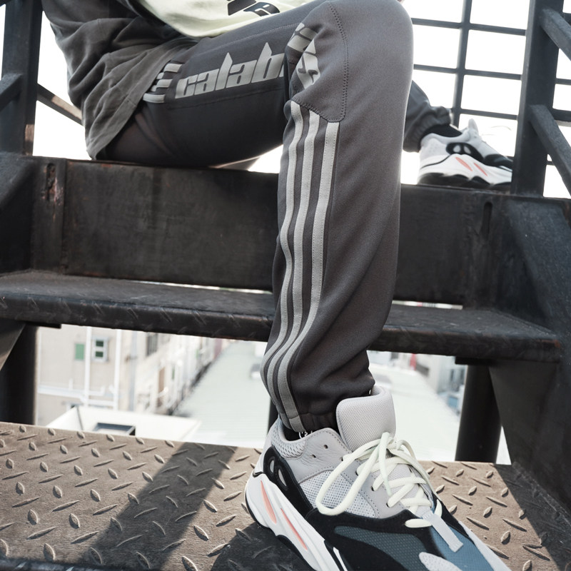 正品 yeezy神裤calabasas裤椰子束脚裤侃爷同款抽绳裤子 dy0572