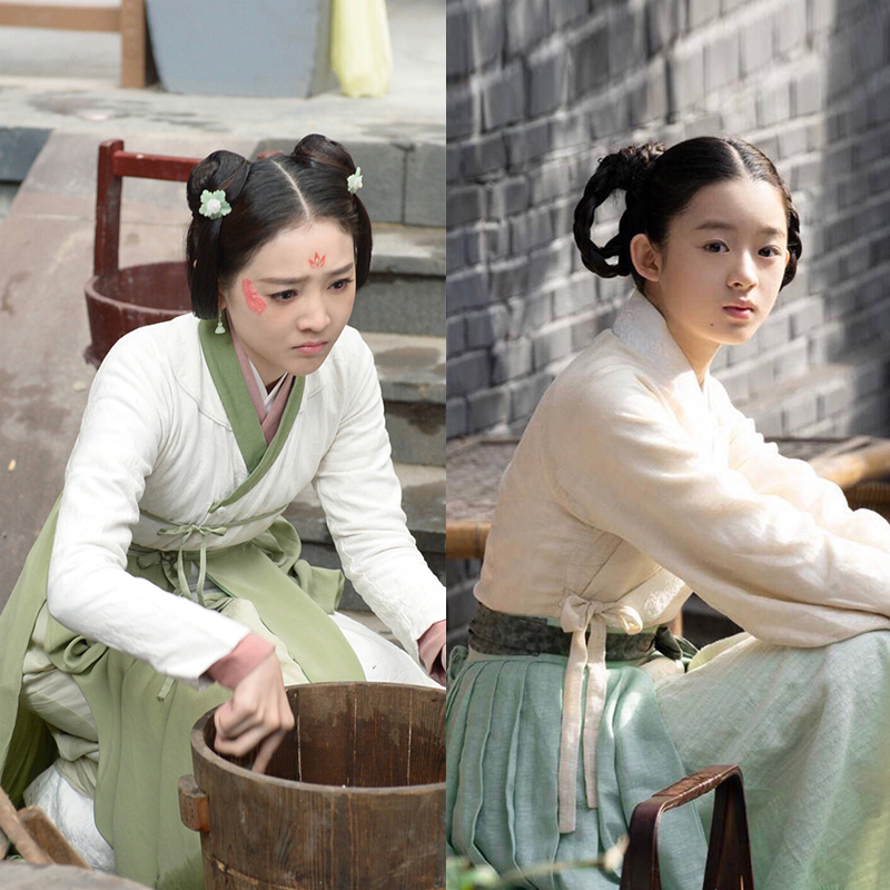 影视古装唐朝宋朝女古装丫鬟服侍女古装打杂丫鬟古装仆人演出服