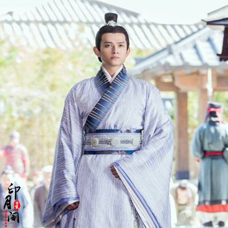 古装影视思美人马可屈原同款男汉大臣臣服书生民族服装