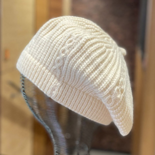 女士韩版可爱秋冬天兔毛帽子韩国针织保暖百搭冬季毛线帽保暖护耳