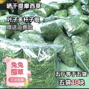 现货晒干提摩西干草兔子龙猫荷兰猪鼠宠物用品饲料牧草包邮现货