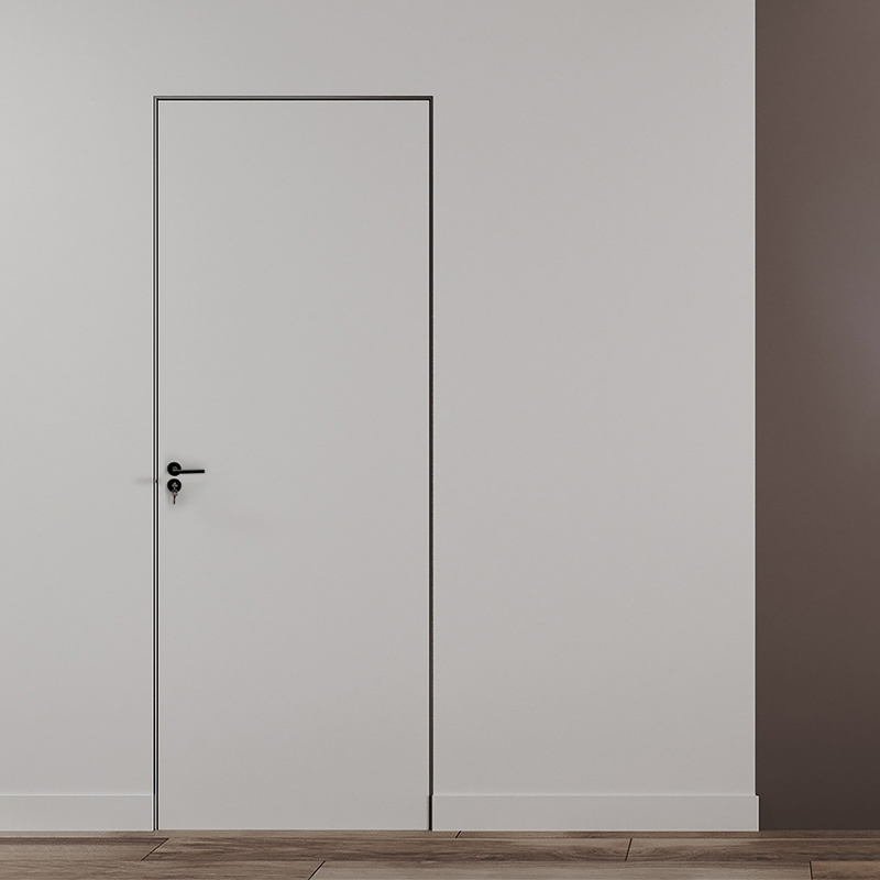 极简门铝木门室内门推拉隐形门窄边无边框窄边门极窄门卧室厨房门