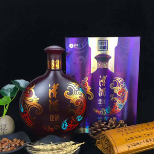 天津津酒地祥正品浓香型白酒500ml单瓶装42度纯粮酿造送手提袋