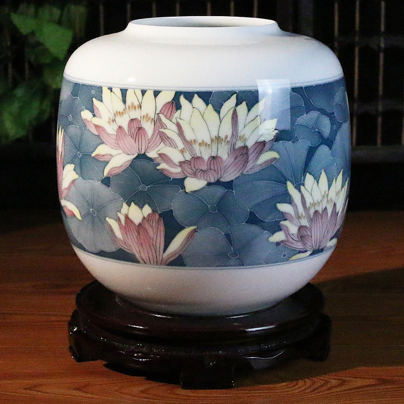 湖南省工艺美术大师 湖南省陶瓷艺术大师王旭明力作 静待池中河