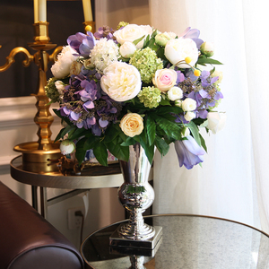 仿真花欧式美式家居摆设装饰花玄关样板房花艺新古典iflowercasa