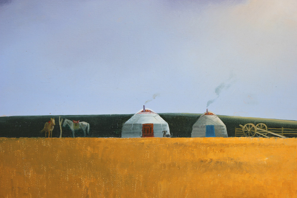 蒙赫卓勒原创蒙古油画专场  拍品详情 进入该拍品专场   起拍价: &