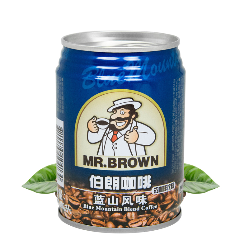 六罐包邮 伯朗咖啡 蓝山风味咖啡饮料 3合1即饮品 240ml/罐装_5折现价