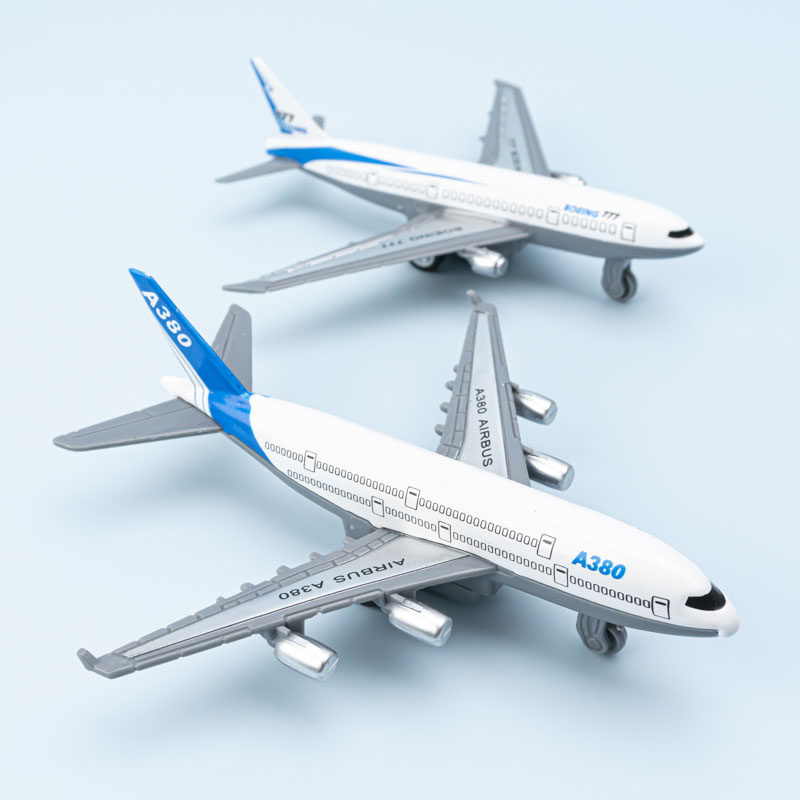 合金回力客机飞机模型战斗机金属仿真航模航空儿童男孩玩具轰炸机