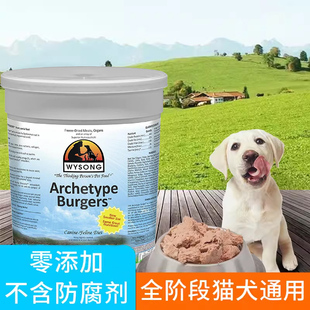 美国wysong怀森猫犬增肥发腮牛肉高蛋白宠物冻干生骨肉饼营养零食