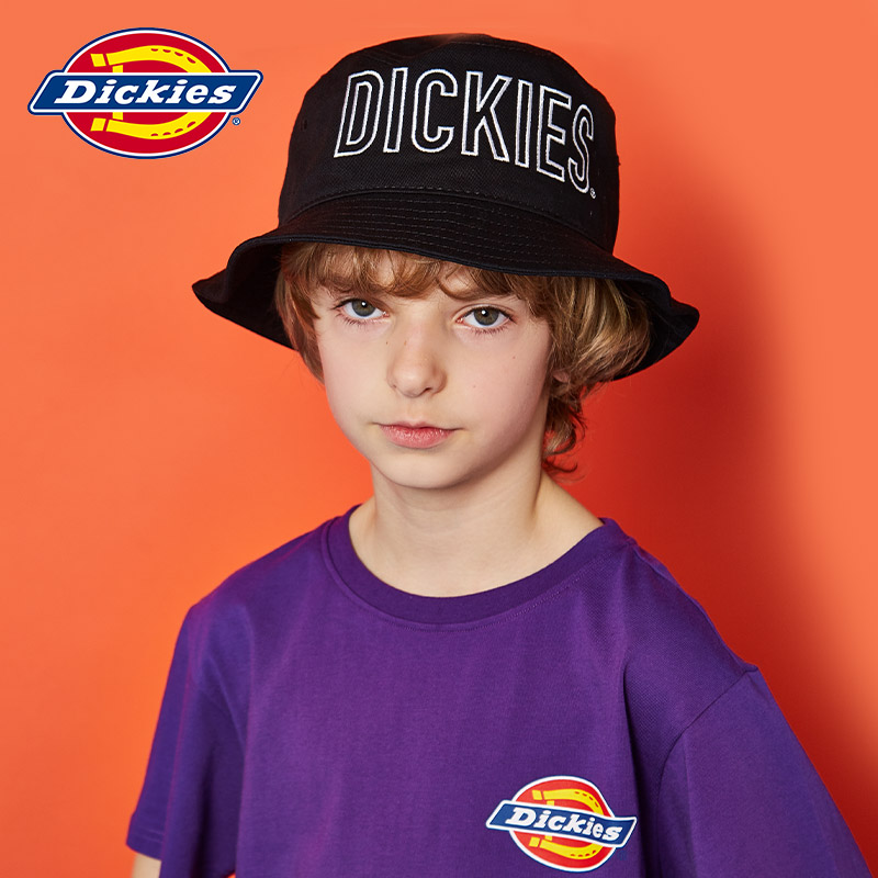 Dickies童2019夏新男女童ins潮流字母绣花休闲渔夫帽儿童遮阳帽在类目 童装/婴儿装/亲子装, 帽子/围巾/口罩/手套/耳套/脚套, 帽子中 - 来自Buy2taobao.com提供专业的淘宝代购服务